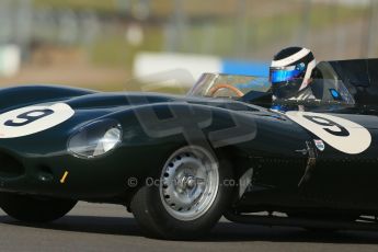 World © Octane Photographic Ltd. Donington Park General un-silenced testing, April 30th 2013. Benjamin Eastick - Jaguar D-Type. Digital Ref : 0643lw1d6402