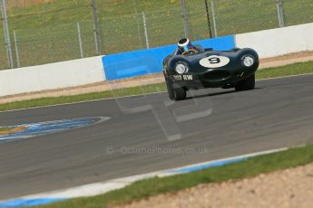 World © Octane Photographic Ltd. Donington Park General un-silenced testing, April 30th 2013. Benjamin Eastick - Jaguar D-Type. Digital Ref : 0643lw1d6436