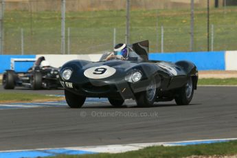 World © Octane Photographic Ltd. Donington Park General un-silenced testing, April 30th 2013. Benjamin Eastick - Jaguar D-Type. Digital Ref : 0643lw1d6519