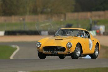 World © Octane Photographic Ltd. Donington Park General un-silenced testing, April 30th 2013. Jackie Oliver/Gary Pearson - Ferrari 250SWB. Digital Ref : 0643lw1d6663