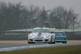 World © Octane Photographic Ltd. General unsilenced testing – Donington Park Thursday 11th April 2013. Team Parker Racing - Porsche 997 and Austin Mini Cooper S - Josh and Robert Beebee - IPU Racing Team. Digital ref : 0630lw1d1915