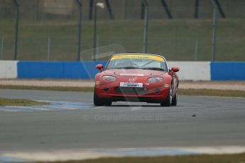 World © Octane Photographic Ltd. General unsilenced testing – Donington Park Thursday 11th April 2013. Britcar Production Sportscars . Mazda MX5 – MGA Motorsport. Digital ref : 0630lw1d2193
