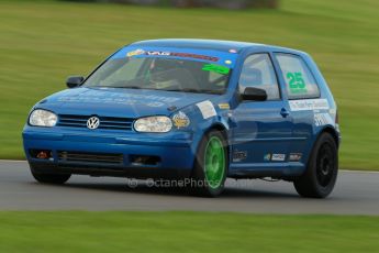 World © Octane Photographic Ltd. Donington Park unsilenced testing, 10th October 2013. VAG Trophy, Volkswaken (VW) Golf Mk.4 GTi 1.8T, Mike Smith. Digital Ref :