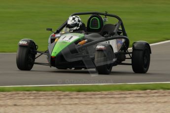 World © Octane Photographic Ltd. Donington Park unsilenced testing, 10th October 2013. MSVR Ariel Atom Cup, Stewart Drewell. Digital Ref :