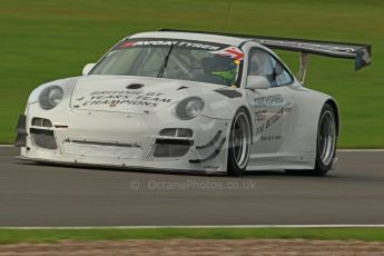 World © Octane Photographic Ltd. Donington Park unsilenced testing, 10th October 2013. Trackspeed test car, Porsche 997 GT3 R, British GT Championship. Digital Ref :