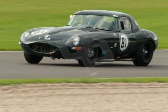 World © Octane Photographic Ltd. Donington Park unsilenced testing, 10th October 2013. Masters Racing, Jaguar E-Type. Digital Ref :