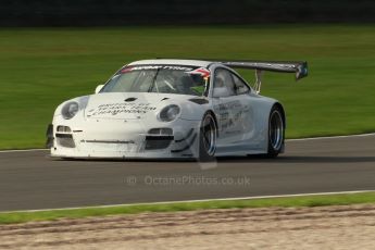 World © Octane Photographic Ltd. Donington Park unsilenced testing, 10th October 2013. Trackspeed test car, Porsche 997 GT3 R, British GT Championship. Digital Ref :
