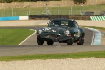 World © Octane Photographic Ltd. Donington Park unsilenced testing, 10th October 2013. Masters Racing, Jaguar E-Type. Digital Ref :