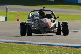 World © Octane Photographic Ltd. Donington Park unsilenced testing, 10th October 2013. MSVR Ariel Atom Cup, Nick Whitehead. Digital Ref :