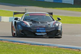 World © Octane Photographic Ltd. Donington Park unsilenced testing, 10th October 2013. McLaren MP4-12C GT3 United Autosports. Jim Geddie and Glynn Geddie. Digital Ref :