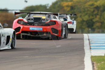 World © Octane Photographic Ltd. Donington Park unsilenced testing, 10th October 2013. McLaren MP4-12C GT3 United Autosports. Jim Geddie and Glynn Geddie. Digital Ref :