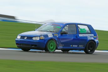 World © Octane Photographic Ltd. Donington Park unsilenced testing, 10th October 2013. VAG Trophy, Volkswaken (VW) Golf Mk.4 GTi 1.8T, Mike Smith. Digital Ref :