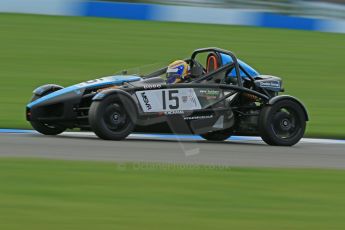 World © Octane Photographic Ltd. Donington Park unsilenced testing, 10th October 2013. MSVR Ariel Atom Cup, Paul Donkin. Digital Ref :