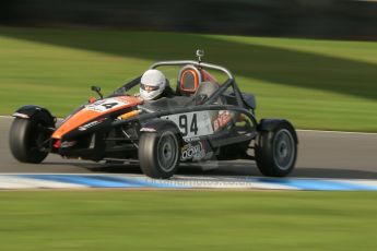 World © Octane Photographic Ltd. Donington Park unsilenced testing, 10th October 2013. MSVR Ariel Atom Cup, Nick Whitehead. Digital Ref :
