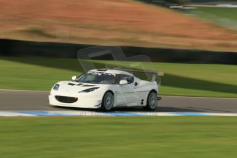 World © Octane Photographic Ltd. Donington Park unsilenced testing, 10th October 2013. Lotus Evora GT. Digital Ref :