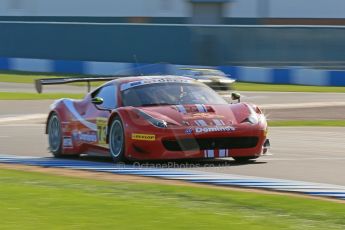 World © Octane Photographic Ltd. Donington Park unsilenced testing, 10th October 2013. Shaun Balfe and James Swift, Ferrari. Digital Ref :