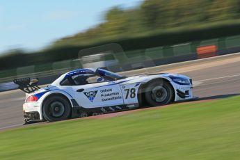 World © Octane Photographic Ltd. Donington Park unsilenced testing, 10th October 2013. Ecurie Ecosse with Barwell Motorsport, British GT Championship. Piers Johnson and Ron Johnson. Digital Ref :