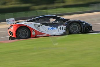 World © Octane Photographic Ltd. Donington Park unsilenced testing, 10th October 2013. McLaren MP4-12C GT3 United Autosports. Jim Geddie and Glynn Geddie. Digital Ref :