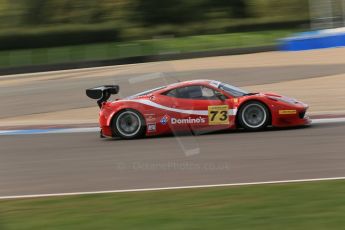 World © Octane Photographic Ltd. Donington Park unsilenced testing, 10th October 2013. Shaun Balfe and James Swift, Ferrari. Digital Ref :