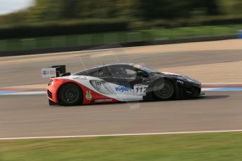World © Octane Photographic Ltd. Donington Park unsilenced testing, 10th October 2013. McLaren MP4-12C GT3 United Autosports. Jim Geddie and Glynn Geddie. Digital Ref :