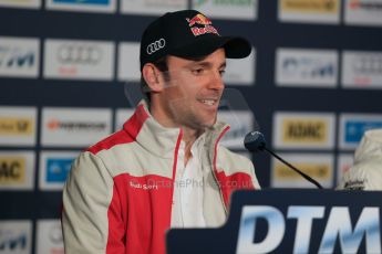 World © Octane Photographic Ltd. German Touring Cars (DTM) Brands Hatch Saturday 18th May 2013. Conference. Abt Sportsline – Audi RS5 DTM – Jamie Green. Digital Ref: 0679cb1d4455