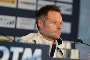 World © Octane Photographic Ltd. German Touring Cars (DTM) Brands Hatch Saturday 18th May 2013. Conference. BMW Team RMG – BMW M3 DTM – Andy Priaulx. Digital Ref: 0679cb1d4456