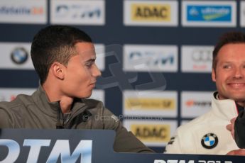 World © Octane Photographic Ltd. German Touring Cars (DTM) Brands Hatch Saturday 18th May 2013. Conference. Mucke Motorsport – DTM AMG Mercedes C-Coupe – Pascal Wehrlein. Digital Ref: 0679cb1d4478