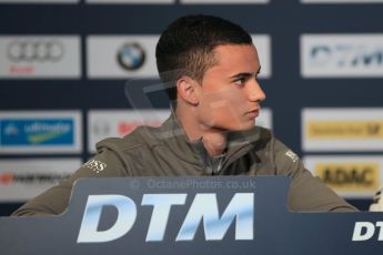 World © Octane Photographic Ltd. German Touring Cars (DTM) Brands Hatch Saturday 18th May 2013. Conference. Mucke Motorsport – DTM AMG Mercedes C-Coupe – Pascal Wehrlein. Digital Ref: 0679cb1d4481