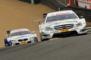 World © Octane Photographic Ltd. German Touring Cars (DTM) Brands Hatch Saturday 18th May 2013. Practice.. Mucke Motorsport – DTM AMG Mercedes C-Coupe – Pascal Wehrlein leading the BMW Team Schnitzer – BMW M3 DTM – Dirk Werner. Digital Ref: 0680ce1d1427