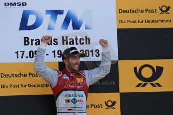 World © Octane Photographic Ltd. German Touring Cars (DTM) Brands Hatch Sunday 19th May 2013. Parc Ferme. Phoenix Racing – Audi RS5 DTM – Mike Rockenfeller. Digital Ref: 0689cb1d6500