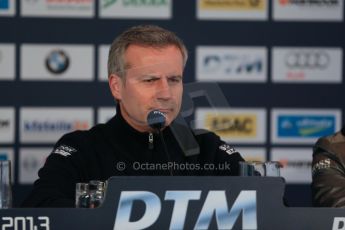 World © Octane Photographic Ltd. German Touring Cars (DTM) Brands Hatch Saturday 18th May 2013. Qualifying press conference. Head of BMW Motorsport, Jens Marquardt. Digital Ref: 0684cb1d5748