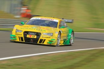 World © Octane Photographic Ltd. German Touring Cars (DTM) Brands Hatch Sunday 19th May 2013. Shakedown lap. Phoenix Racing – Audi RS5 DTM – Mike Rockenfeller. Digital Ref: