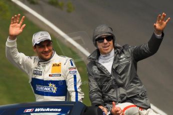 World © Octane Photographic Ltd. German Touring Cars (DTM) Brands Hatch Sunday 19th May 2013. Drivers' Parade. HWA Team – DTM AMG Mercedes C-Coupe – Gary Paffett and Robert Wickens. Digital Ref: