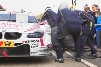 World © Octane Photographic Ltd. German Touring Cars (DTM) Brands Hatch Sunday 19th May 2013. Pit stop practice. BMW Team RMG – BMW M3 DTM – Andy Priaulx. Digital Ref: 0685cb1d5827