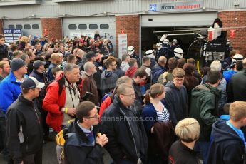 World © Octane Photographic Ltd. German Touring Cars (DTM) Brands Hatch Sunday 19th May 2013. The crowds watching the pitstop practices. Digital Ref: 0685cb1d5837