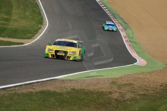 World © Octane Photographic Ltd. German Touring Cars (DTM) Brands Hatch Sunday 19th May 2013. Green Flag Lap. Phoenix Racing – Audi RS5 DTM – Mike Rockenfeller. Digital Ref: 0688cb1d6179