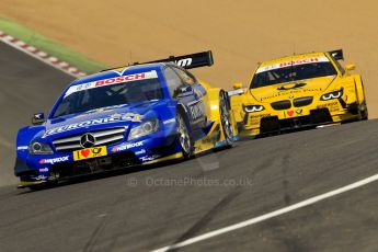 World © Octane Photographic Ltd. German Touring Cars (DTM) Brands Hatch Sunday 19th May 2013. Race. HWA Team – DTM AMG Mercedes C-Coupe – Gary Paffett followed by BMW Team MTEK – BMW M3 DTM – Timo Glock. Digital Ref: 0688ce1d2744