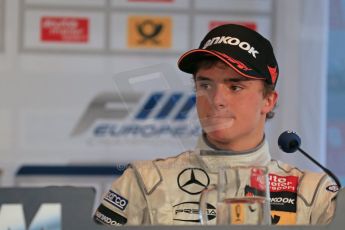 World © Octane Photographic Ltd. FIA European F3 Championship. Friday 17th May 2013 post race conference. Prema Powerteam – Dallara F312 Mercedes – Lucas Auer. Digital Ref : 0682cb1d5111