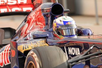 World © Octane Photographic Ltd. Formula 1 Winter testing, Barcelona – Circuit de Catalunya, 19th February 2013. Toro Rosso STR8, Daniel Ricciardo. Digital Ref: 0576cb7d8120