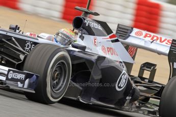 World © Octane Photographic Ltd. Formula 1 Winter testing, Barcelona – Circuit de Catalunya, 19th February 2013. Williams FW35, Pastor Maldonado. Digital Ref: 0576cb7d8189