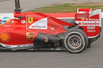 World © Octane Photographic Ltd. Formula 1 Winter testing, Barcelona – Circuit de Catalunya, 19th February 2013. Ferrari F138 – Fernando Alonso exhaust detail. Digital Ref: 0576cb7d8267