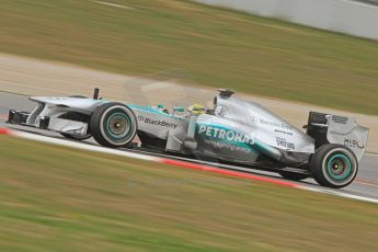 World © Octane Photographic Ltd. Formula 1 Winter testing, Barcelona – Circuit de Catalunya, 19th February 2013. Mercedes AMG Petronas F1 W04 – Nico Rosberg. Digital Ref: 0576cb7d8304