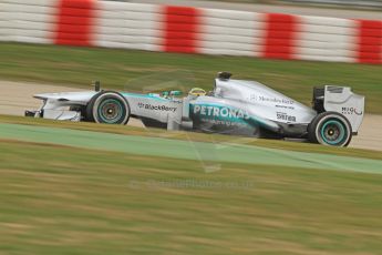 World © Octane Photographic Ltd. Formula 1 Winter testing, Barcelona – Circuit de Catalunya, 19th February 2013. Mercedes AMG Petronas F1 W04 – Nico Rosberg. Digital Ref: 0576cb7d8307