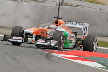 World © Octane Photographic Ltd. Formula 1 Winter testing, Barcelona – Circuit de Catalunya, 19th February 2013. Sahara Force India VJM06 – Paul di Resta. Digital Ref: 0576cb7d8338