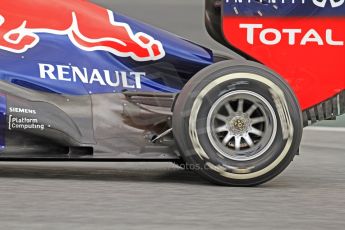 World © Octane Photographic Ltd. Formula 1 Winter testing, Barcelona – Circuit de Catalunya, 19th February 2013. Infiniti Red Bull Racing RB9 exhaust detail. Sebastian Vettel. Digital Ref: 0576cb7d8405