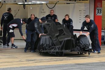 World © Octane Photographic Ltd. Formula 1 Winter testing, Barcelona – Circuit de Catalunya, 19th February 2013. Williams FW35 launch. Digital Ref: 0576lw1d0928