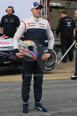 World © Octane Photographic Ltd. Formula 1 Winter testing, Barcelona – Circuit de Catalunya, 19th February 2013. Williams FW35 launch, Pastor Maldonado. Digital Ref: 0576lw1d1080