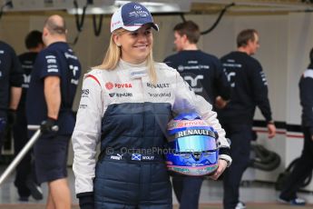 World © Octane Photographic Ltd. Formula 1 Winter testing, Barcelona – Circuit de Catalunya, 19th February 2013. Williams FW35 launch, Susie Wolff. Digital Ref: 0576lw1d1084