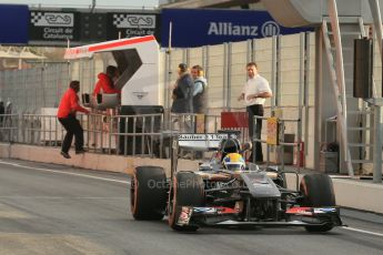 World © Octane Photographic Ltd. Formula 1 Winter testing, Barcelona – Circuit de Catalunya, 19th February 2013. Sauber C32, Esteban Gutierrez Digital Ref: 0576lw1d1199