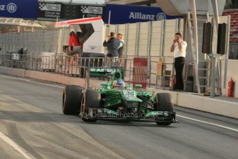 World © Octane Photographic Ltd. Formula 1 Winter testing, Barcelona – Circuit de Catalunya, 19th February 2013. Caterham CT03, Charles Pic. Digital Ref: 0576lw1d1210